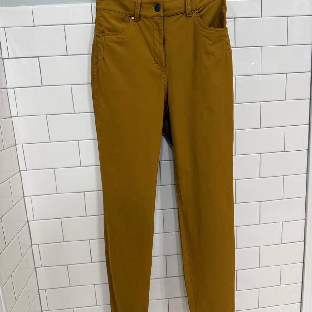 lululemon 5 pocket city sleek mustard